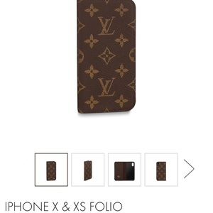 iPhone X and Xs Louis Vuitton phone case.